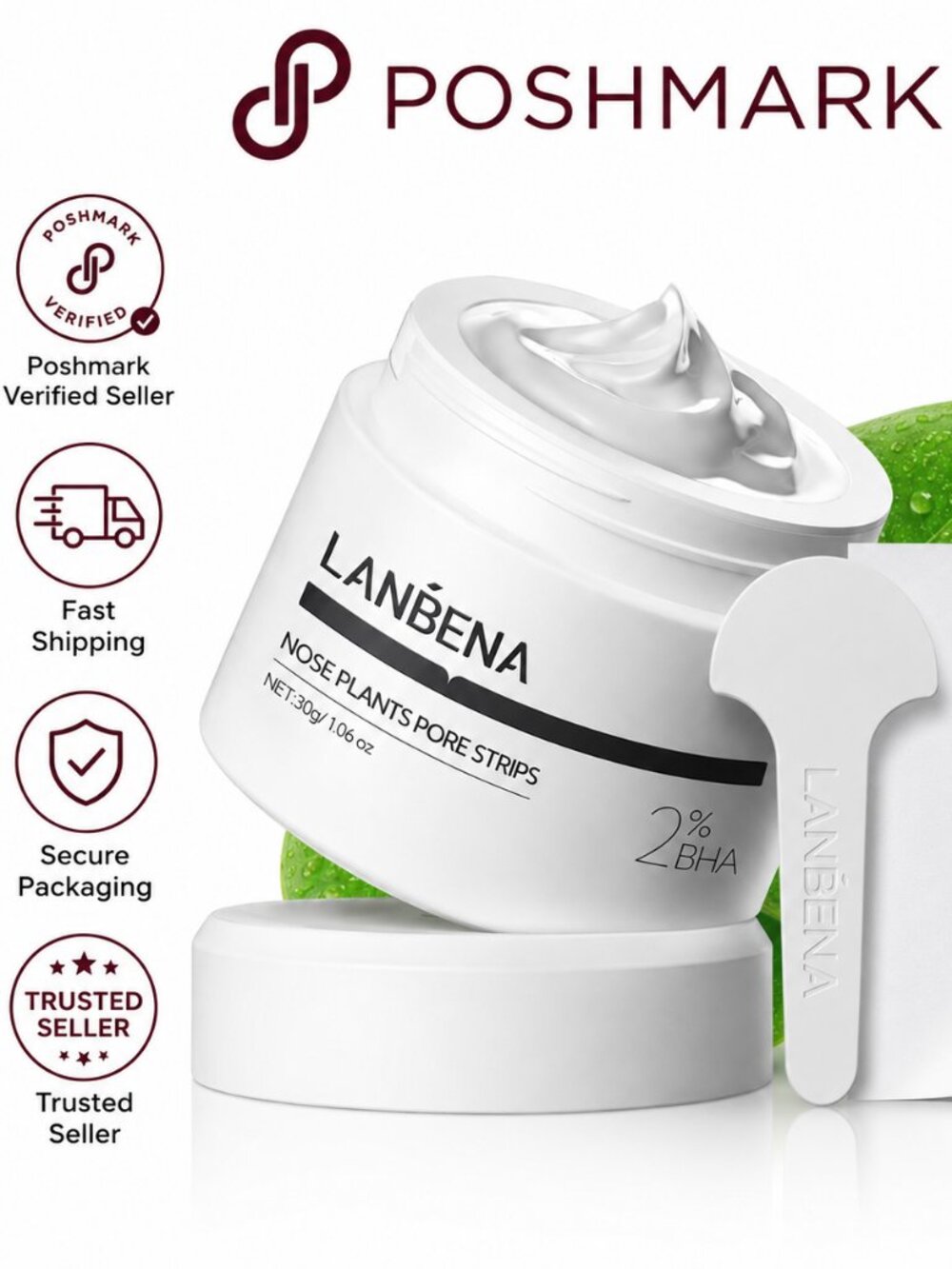 LANBENA Blackhead Remover Mask 60 Count Pore Cleanser Peel Off Facial Mask New